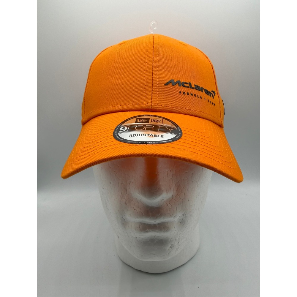McLaren F1 Team Hat New Era 9FORTY Adjustable Cap Papaya Orange Racing OSFM